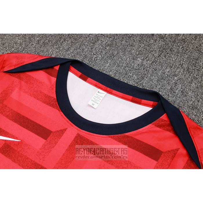Chandal del Inglaterra Manga Corta 2024-2025 Rojo - Pantalon Corto